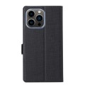 For iPhone 15 Pro Max ViLi K Series Dual-side Buckle Magsafe Leather Phone Case(Black)