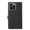 For iPhone 15 Pro ViLi K Series Dual-side Buckle Magsafe Leather Phone Case(Black)