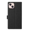 For iPhone 15 ViLi K Series Dual-side Buckle Magsafe Leather Phone Case(Black)