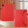 For iPad Pro 12.9 2022 / 2021 / 2020 Litchi Texture Leather Sucker Tablet Case(Red)