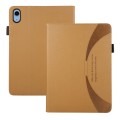 For iPad 10th Gen 10.9 2022 Litchi Texture Leather Sucker Tablet Case(Brown)