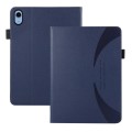 For iPad 10th Gen 10.9 2022 Litchi Texture Leather Sucker Tablet Case(Dark Blue)