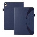 For iPad 10.2 2021 / 2020 Litchi Texture Leather Sucker Tablet Case(Dark Blue)