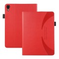 For iPad mini 6 Litchi Texture Leather Sucker Tablet Case(Red)