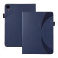 For iPad mini 6 Litchi Texture Leather Sucker Tablet Case(Dark Blue)