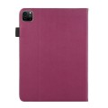 For iPad Pro 11 2024 Litchi Texture Leather Sucker Tablet Case(Purple)