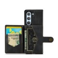 For Samsung Galaxy Z Fold5 JEEHOOD Retro Magnetic Detachable Wallet Phone Case(Black)