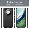 For Huawei Mate 60 Pro Brushed Texture Carbon Fiber TPU Phone Case(Black)