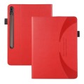 For Samsung Galaxy Tab S7 Lite / S7+ Litchi Texture Leather Sucker Tablet Case(Red)