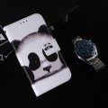 For Motorola Moto G Power 5G 2024 Coloured Drawing Flip Leather Phone Case(Panda)