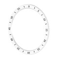 For Samsung Galaxy Watch 6 Classic 47mm Smart Watch Dial Protection Frame with Time Scale(White)