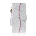 For iPhone 15 Pro Max Glitter Powder Filp Leather Phone Case(Silver)