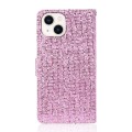For iPhone 15 Plus Glitter Powder Filp Leather Phone Case(Pink)
