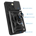 For Infinix Hot 40 / 40 Pro 4G Sliding Camera Cover Design TPU+PC Phone Case(Black)