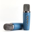 T&G TG542 LED Flash Wireless Bluetooth Karaoke Speaker with Microphone(Royal Blue)