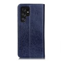 Samsung Galaxy S24 Ultra Magnetic Crazy Horse Texture Leather Phone Case(Blue)