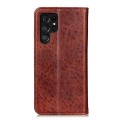 Samsung Galaxy S24 Ultra Magnetic Crazy Horse Texture Leather Phone Case(Brown)