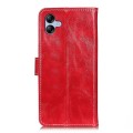 For Samsung Galaxy A05 4G Retro Crazy Horse Texture Leather Phone Case(Red)