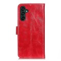 For Samsung Galaxy A25 5G Global Retro Crazy Horse Texture Leather Phone Case(Red)