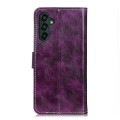 For Samsung Galaxy A25 5G Global Retro Crazy Horse Texture Leather Phone Case(Purple)