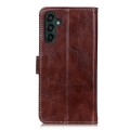 For Samsung Galaxy A25 5G Global Retro Crazy Horse Texture Leather Phone Case(Brown)
