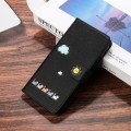 For Xiaomi Poco X6 Pro Cartoon Cats Leather Phone Case(Black)