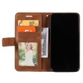 For iPhone 15 Pro Skin Feel Splicing Leather Phone Case(Brown)