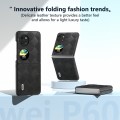 For Huawei Pocket 2 ABEEL Weave Plaid PU Phone Case(Black)