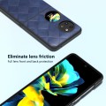 For Huawei Pocket 2 ABEEL Weave Plaid PU Phone Case(Blue)