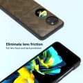 For Huawei Pocket 2 ABEEL Weave Plaid PU Phone Case(Green)