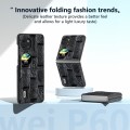 For Huawei Pocket 2 ABEEL Genuine Leather Mahjong Pattern Black Edge Phone Case(Black)