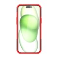 For  iPhone 15 Plus Tire Texture TPU + PC Phone Case with Holder(Red)