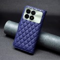 For Xiaomi Redmi K70 / K70 Pro Diamond Lattice Wallet Leather Flip Phone Case(Blue)