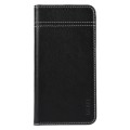 For iPhone 15 Plus GEBEI Top-grain Horizontal Flip Leather Phone Case(Black)