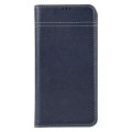 For iPhone 15 Plus GEBEI Top-grain Horizontal Flip Leather Phone Case(Blue)