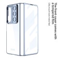 For Samsung Galaxy Z Fold5 GKK Integrated Push Lens Window PC Phone Case(Silver)