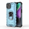 For iPhone 14 Ice Armor Series Ring Holder Phone Case(Blue)