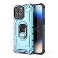 For iPhone 14 Pro Ice Armor Series Ring Holder Phone Case(Blue)