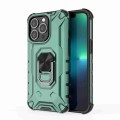 For iPhone 13 Pro Max Ice Armor Series Ring Holder Phone Case(Green)