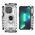 For iPhone 13 Pro Max Ice Armor Series Ring Holder Phone Case(Silver)