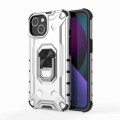 For iPhone 13 Ice Armor Series Ring Holder Phone Case(Silver)