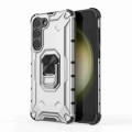 For Samsung Galaxy S23+ 5G Ice Armor Series Ring Holder Phone Case(Silver)