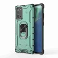 For Samsung Galaxy Note20 Ice Armor Series Ring Holder Phone Case(Green)