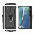 For Samsung Galaxy Note20 Ice Armor Series Ring Holder Phone Case(Black)