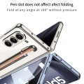 For Samsung Galaxy Z Fold5 5G GKK Integrated PC Phone Case with Pen Slot, No Include Pen(Blue)
