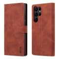 For Samsung Galaxy S24 Ultra 5G AZNS Skin Feel Calf Texture Flip Leather Phone Case(Brown)