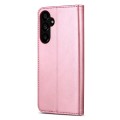 For Samsung Galaxy A35 5G AZNS Skin Feel Calf Texture Flip Leather Phone Case(Rose Gold)