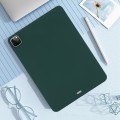 For iPad Pro 11 2022 / 2021 / 2020 Oil Spray Skin-friendly TPU Tablet Case(Deep Green)