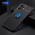 For Xiaomi Redmi 13C 5G Metal Ring Holder TPU Phone Case(Black+Blue)