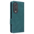 For Honor 90 Magnetic Clasp Flip Leather Phone Case(Green)